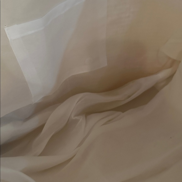 Saks Fifth Avenue Woven Tote Handbag Purse Painted Metallic Silver Type NWT - Picture 8 of 9